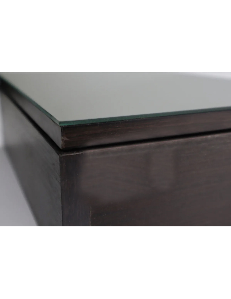 Foto 2 | Botiquin Repisa Mdf 40cm Pared Organizador Baño Espejo Cafe