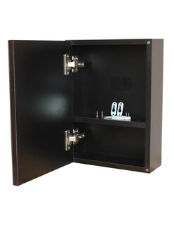 Foto 1 | Botiquin Repisa Mdf 40cm Pared Organizador Baño Espejo Negro