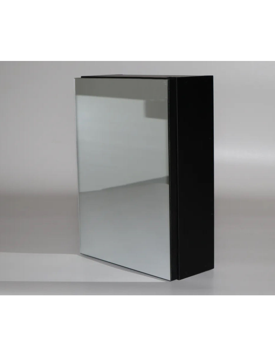 Foto 3 pulgar | Botiquin Repisa Mdf 40cm Pared Organizador Baño Espejo Negro