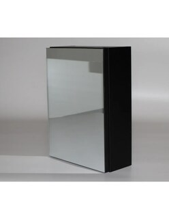 Foto 2 | Botiquin Repisa Mdf 40cm Pared Organizador Baño Espejo Negro