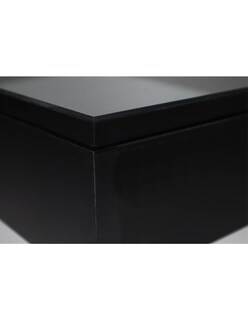 Foto 3 | Botiquin Repisa Mdf 40cm Pared Organizador Baño Espejo Negro