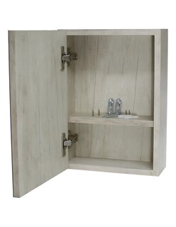Foto 1 | Botiquin Repisa Mdf 40cm Pared Organizador Baño Espejo Gris