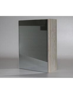 Foto 2 | Botiquin Repisa Mdf 40cm Pared Organizador Baño Espejo Gris