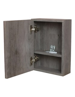 Foto 1 | Botiquin Repisa Mdf 40cm Pared Organizador Baño Espejo Gris Oxford