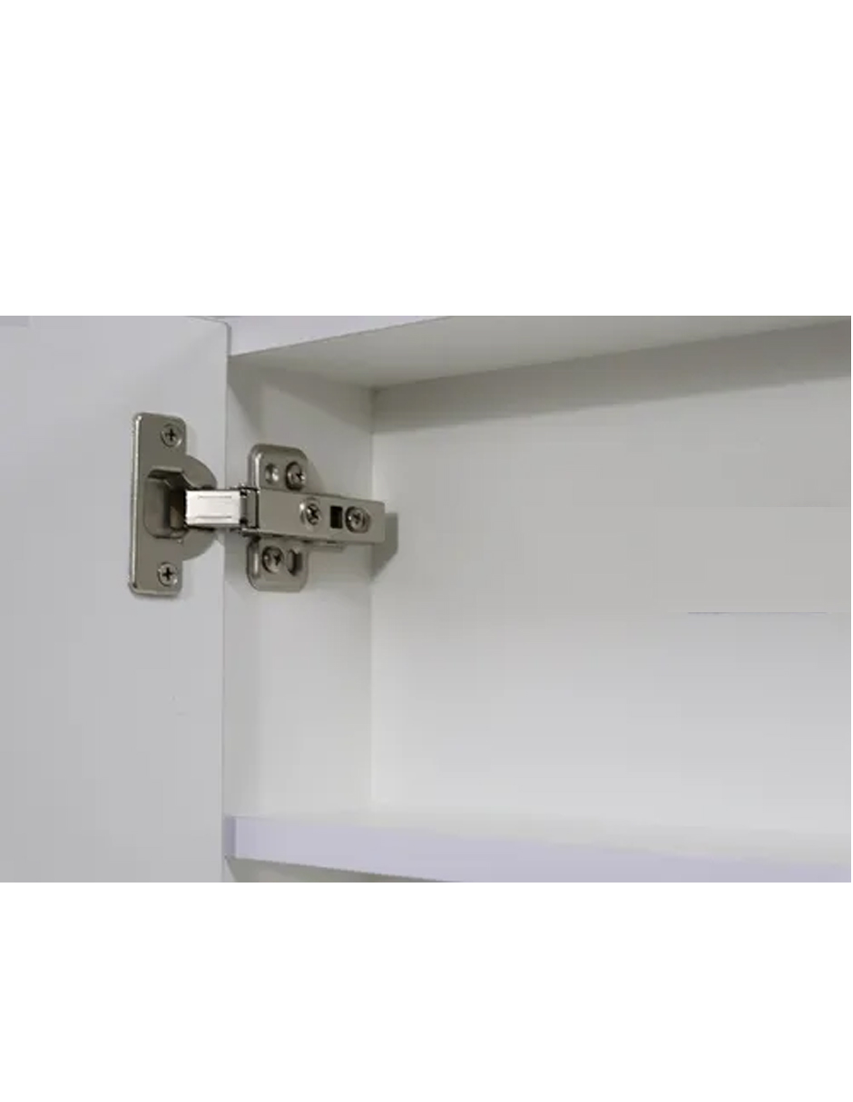 Foto 4 pulgar | Botiquin Repisa Mdf 40cm Pared Organizador Baño Espejo Blanco