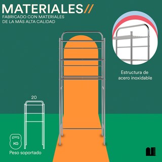 Foto 3 | Estante de Baño Mubson Clin color Plata con 3 Repisas