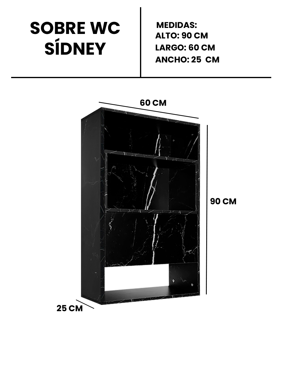 Foto 9 pulgar | Mueble Organizador para Baño Decomobil Sídney