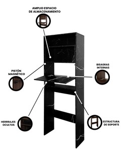 Foto 3 | Mueble Organizador para Baño 180 x 60 x 25 cm de Melamina