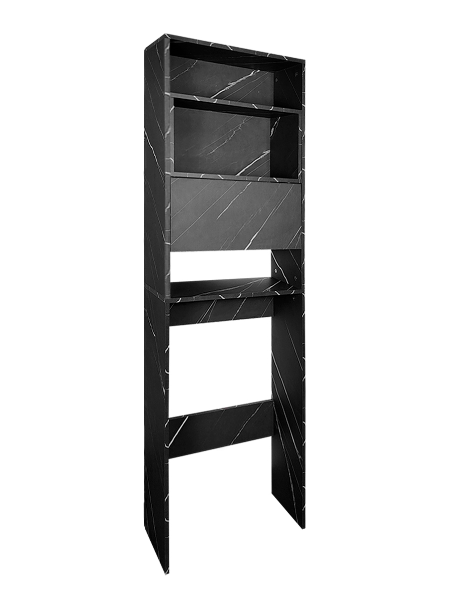 Foto 3 pulgar | Mueble Organizador Gabinete de Baño Modelo Bilbao 180 x 60 x 25 cm Melamina Gris
