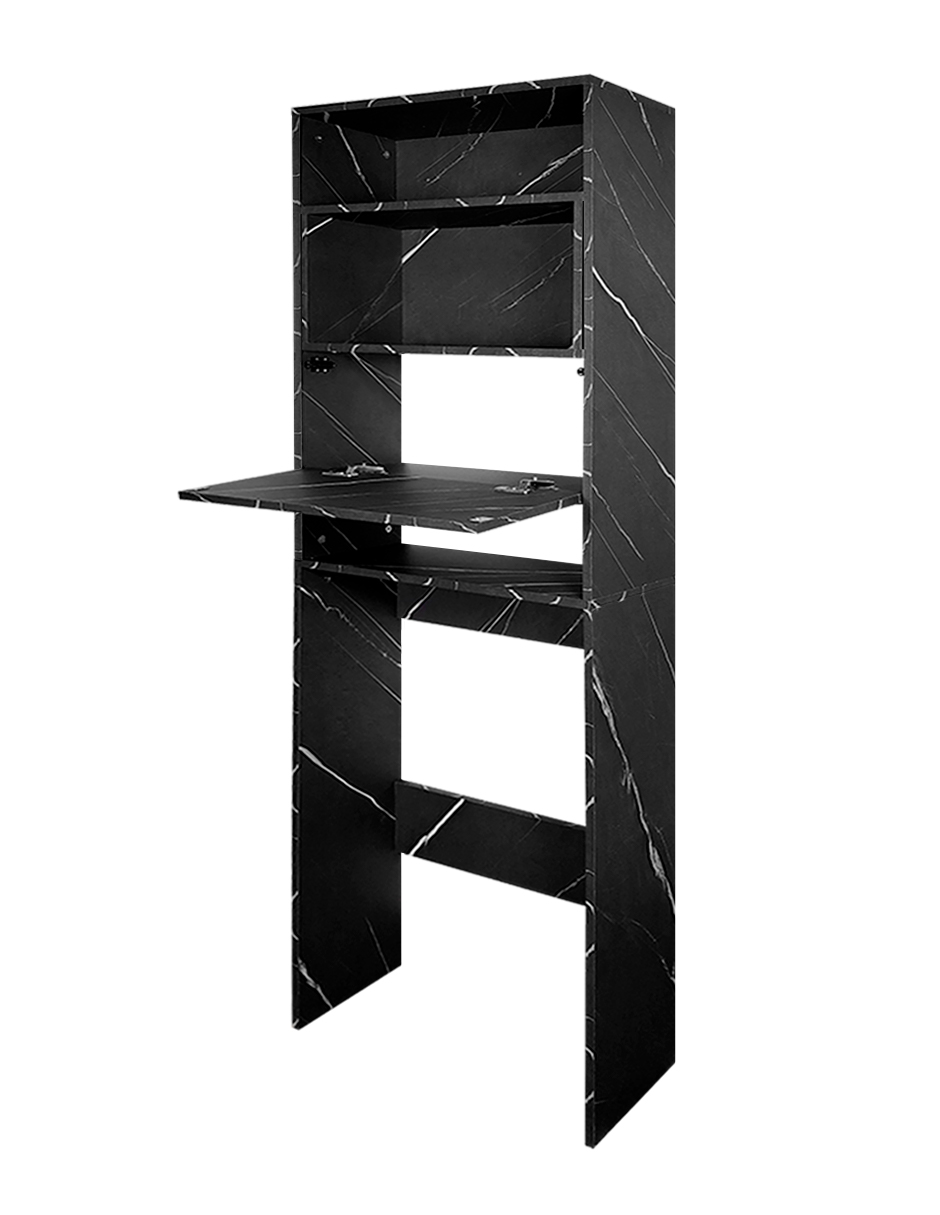 Foto 4 pulgar | Mueble Organizador Gabinete de Baño Modelo Bilbao 180 x 60 x 25 cm Melamina Gris