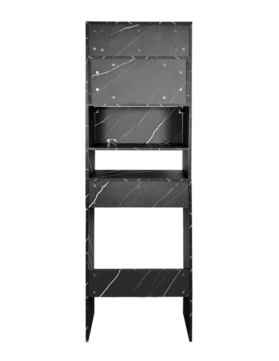 Foto 4 | Mueble Organizador Gabinete de Baño Modelo Bilbao 180 x 60 x 25 cm Melamina Gris