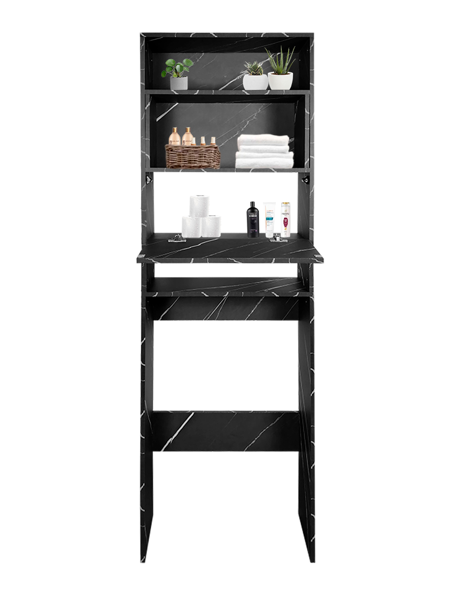 Foto 6 pulgar | Mueble Organizador Gabinete de Baño Modelo Bilbao 180 x 60 x 25 cm Melamina Gris