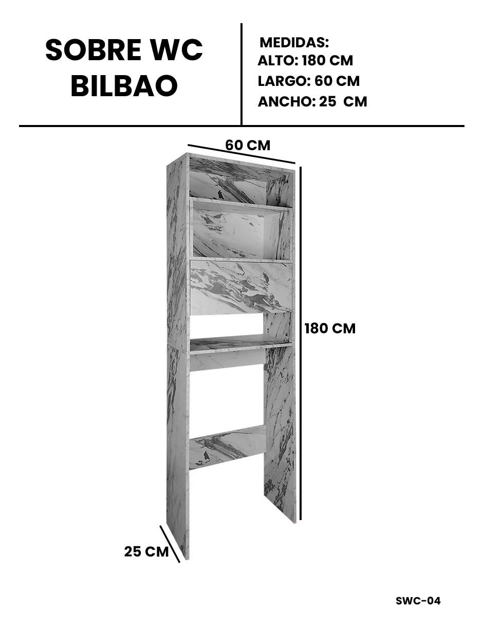 Foto 7 pulgar | Mueble Organizador Gabinete de Almacenamiento para Baño