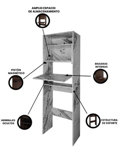 Foto 7 | Mueble Organizador Gabinete de Almacenamiento para Baño