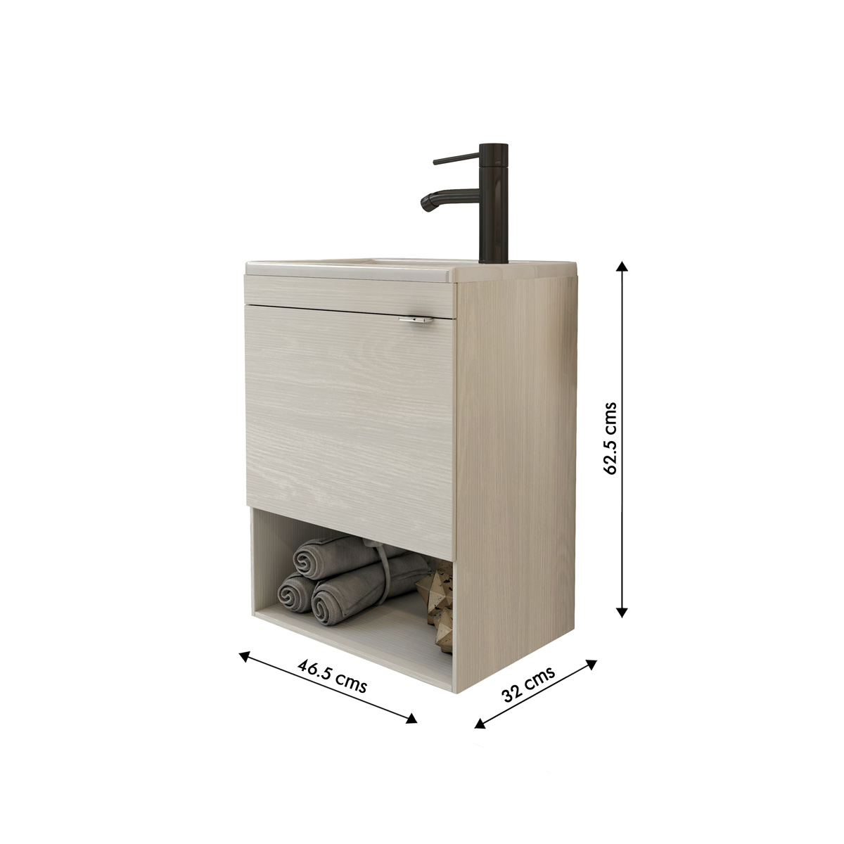 Foto 3 pulgar | Esatto  Mueble Baño Pequeño Bleu-n Lavabo Llave Desagües