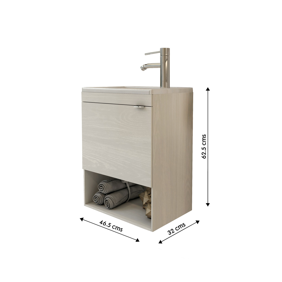 Foto 3 pulgar | Esatto  Mueble Baño Pequeño Bleu Lavabo Llave Desagües