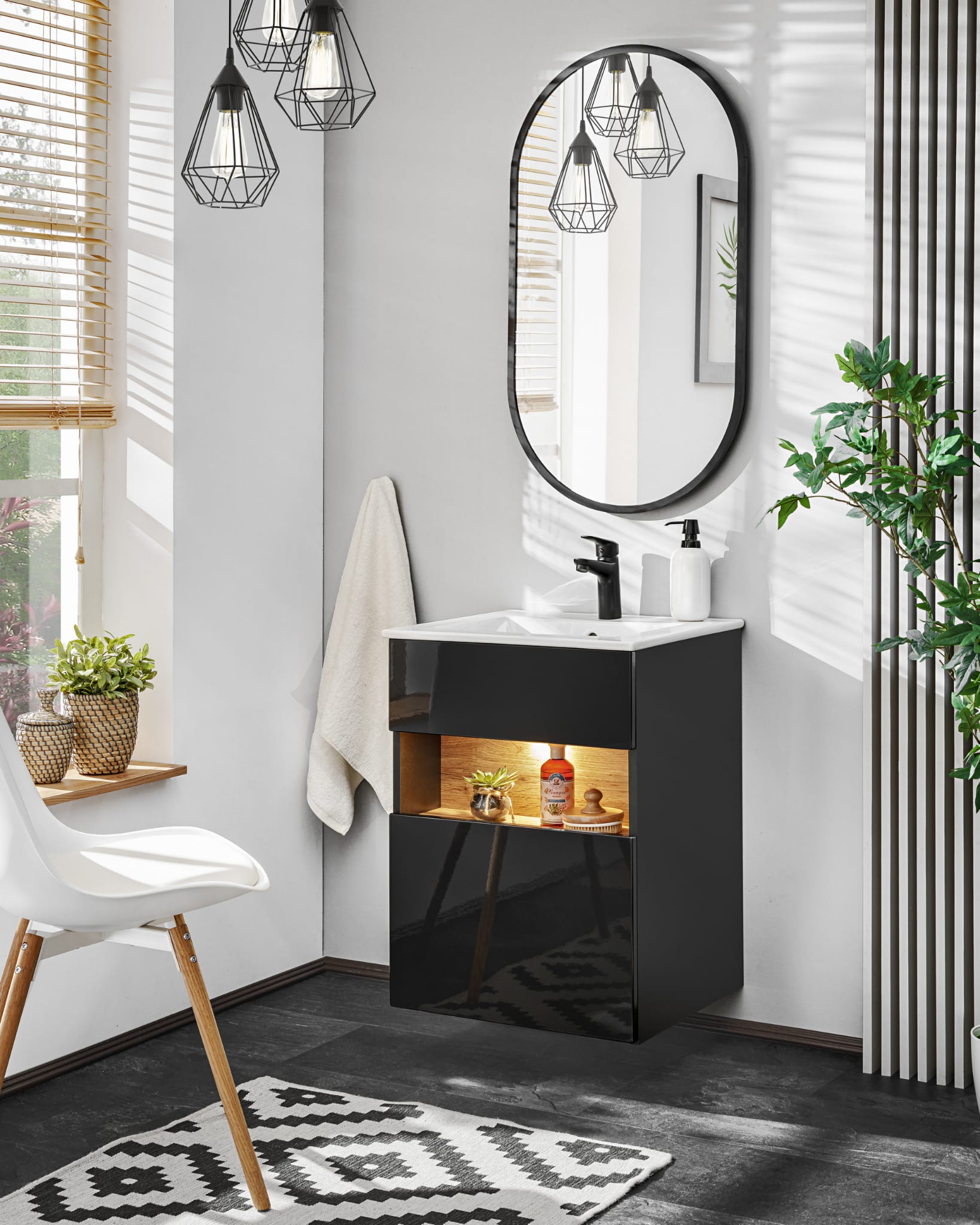 Mueble De Baño Viena Negro Jakosc