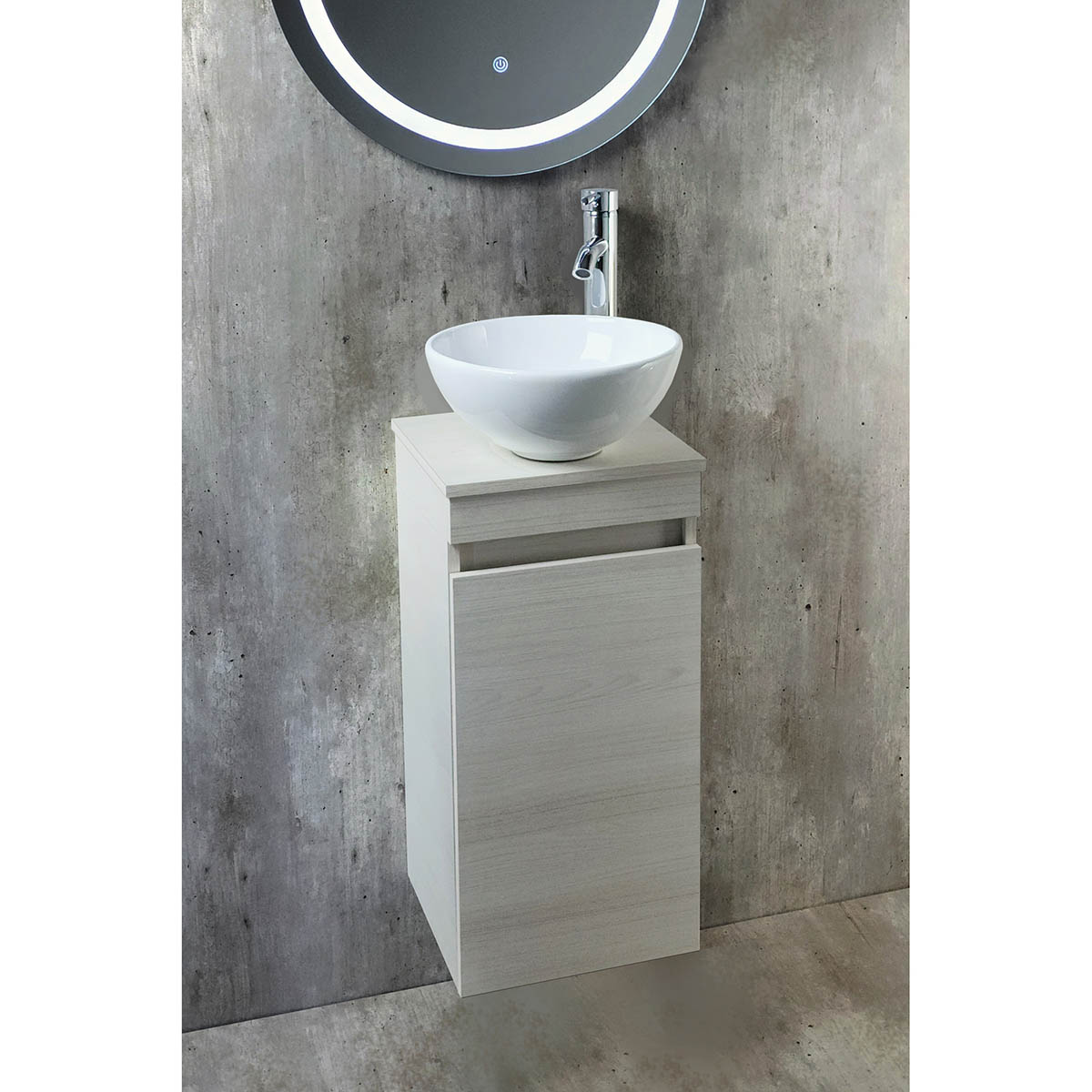 Foto 4 pulgar | Esatto  Mueble Baño Pequeño Bein Siberia Globie Lavabo Llave Desagües