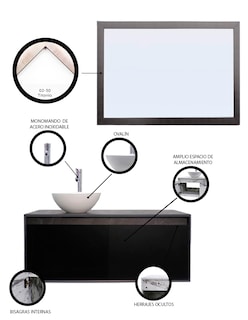 Foto 5 | Gabinete con Espejo Decomobil para Baño