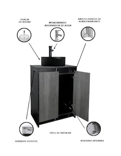 Foto 5 | Gabinete Para Baño Con Lavabo Y Llave Minimalista Varenna