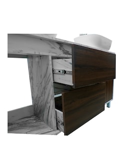 Foto 7 | Gabinete Para Baño Con Doble Lavabo Mueble Moderno De Piso Médano