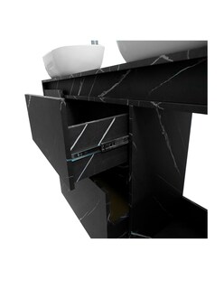 Foto 7 | Gabinete Para Baño Con Doble Lavabo Mueble Moderno De Piso Médano