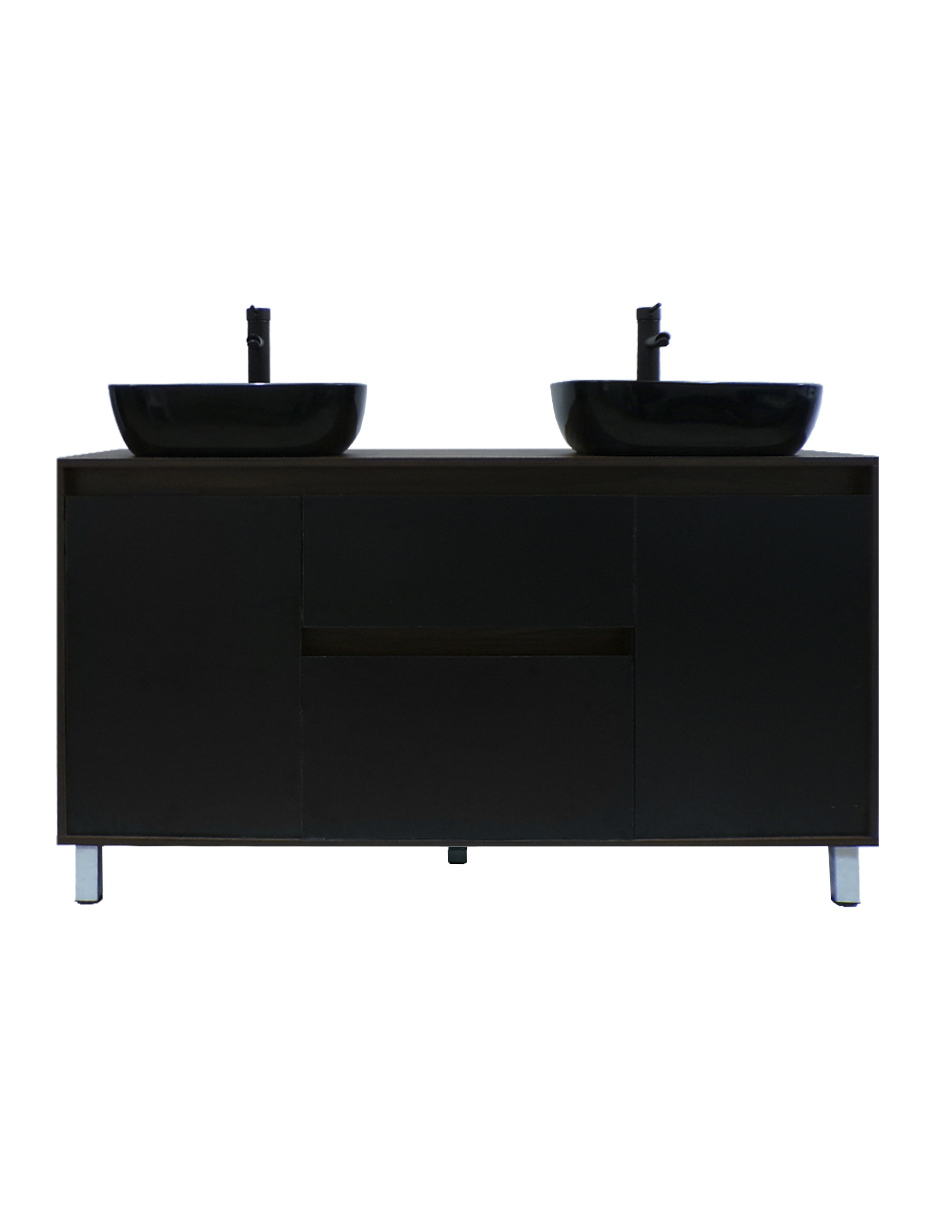 Foto 2 pulgar | Gabinete Para Baño Con Doble Lavabo Mueble Moderno De Piso Médano