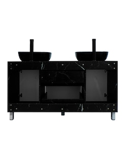 Foto 5 | Gabinete Para Baño Con Doble Lavabo Mueble Moderno De Piso Médano