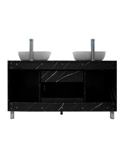 Foto 6 | Gabinete Para Baño Con Doble Lavabo Mueble Moderno De Piso Médano
