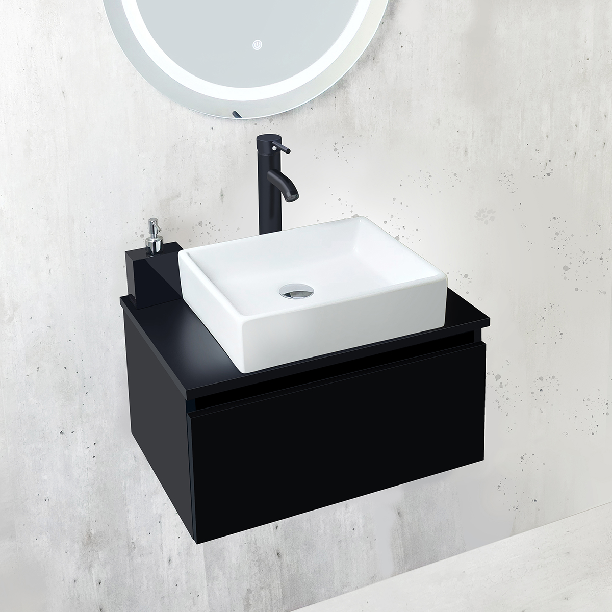 Foto 2 | Mueble para Lavabo Esatto Negro