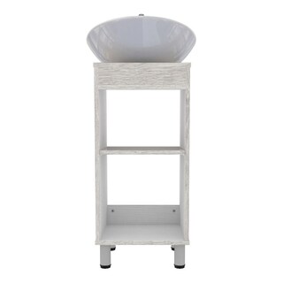 Foto 6 | Gabinete De Baño Para Lavabo Dena Maderkit Ceniza S/p
