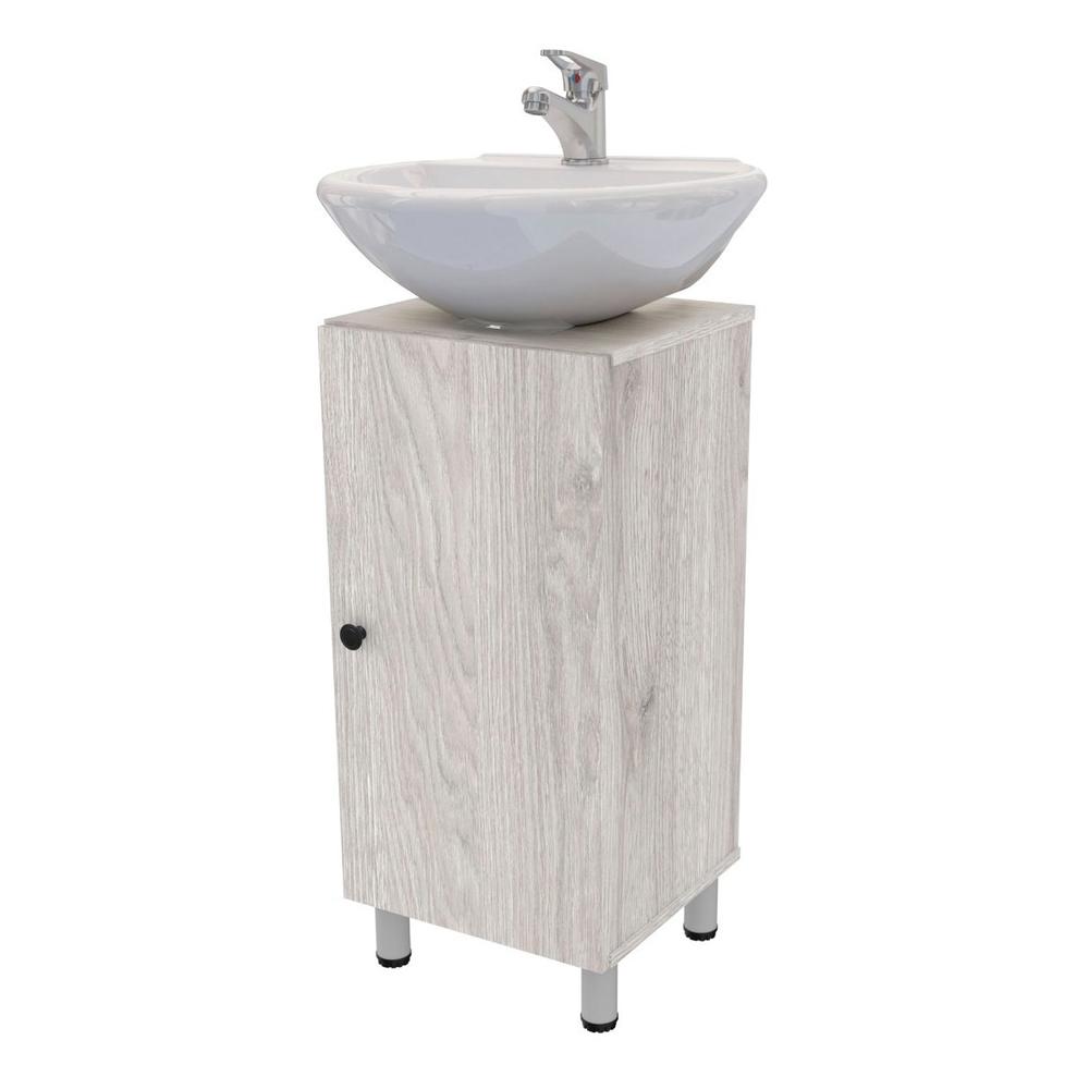 Foto 2 pulgar | Gabinete De Baño Para Lavabo Dena Maderkit Ceniza C/p