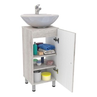 Foto 4 | Gabinete De Baño Para Lavabo Dena Maderkit Ceniza C/p