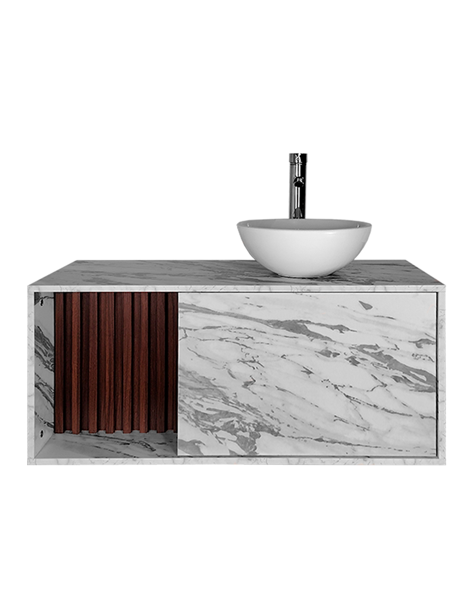 Foto 2 pulgar | Mueble Con Ovalin Para Baño  Gabinete Para Baño Con Ovalin Modelo Hades