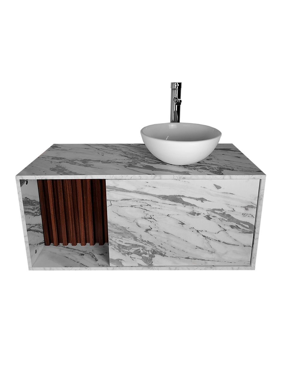 Foto 9 pulgar | Mueble Con Ovalin Para Baño  Gabinete Para Baño Con Ovalin Modelo Hades