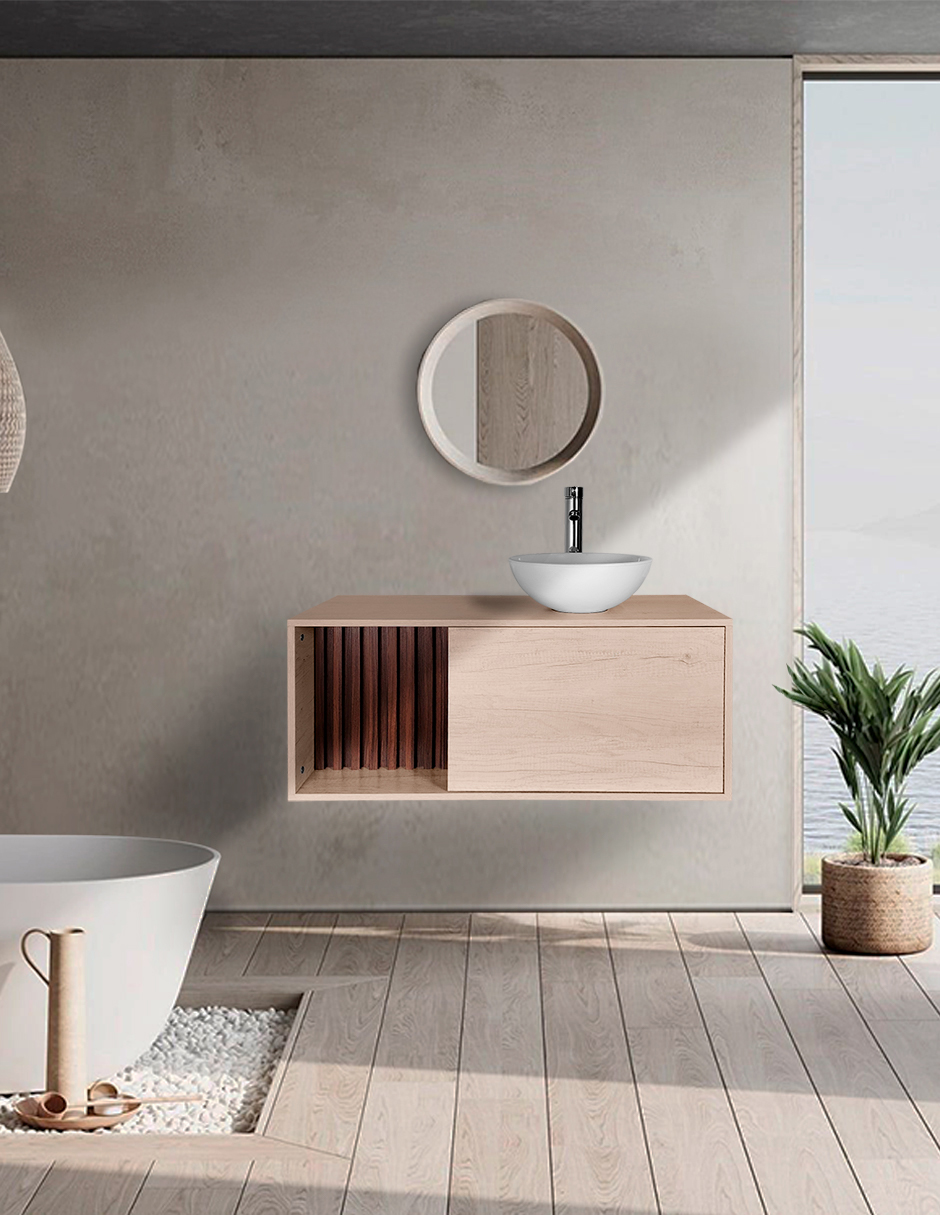 Foto 2 | Mueble Con Ovalin Para Baño  Gabinete Para Baño Con Ovalin Modelo Hades