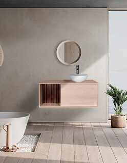 Foto 2 | Mueble Con Ovalin Para Baño Gabinete Para Baño Con Ovalin Modelo Hades