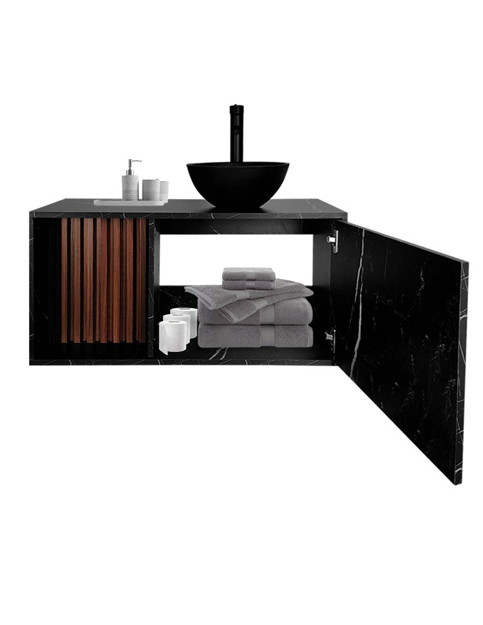 Foto 7 pulgar | Mueble Con Ovalin Para Baño  Gabinete Para Baño Con Ovalin Modelo Hades