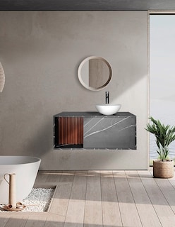 Foto 2 | Mueble Con Ovalin Para Baño Gabinete Para Baño Con Ovalin Modelo Hades