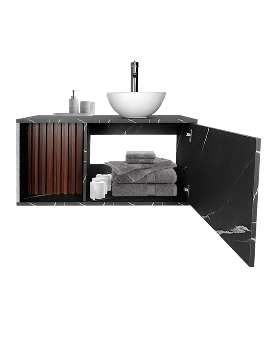 Foto 7 pulgar | Mueble Con Ovalin Para Baño  Gabinete Para Baño Con Ovalin Modelo Hades