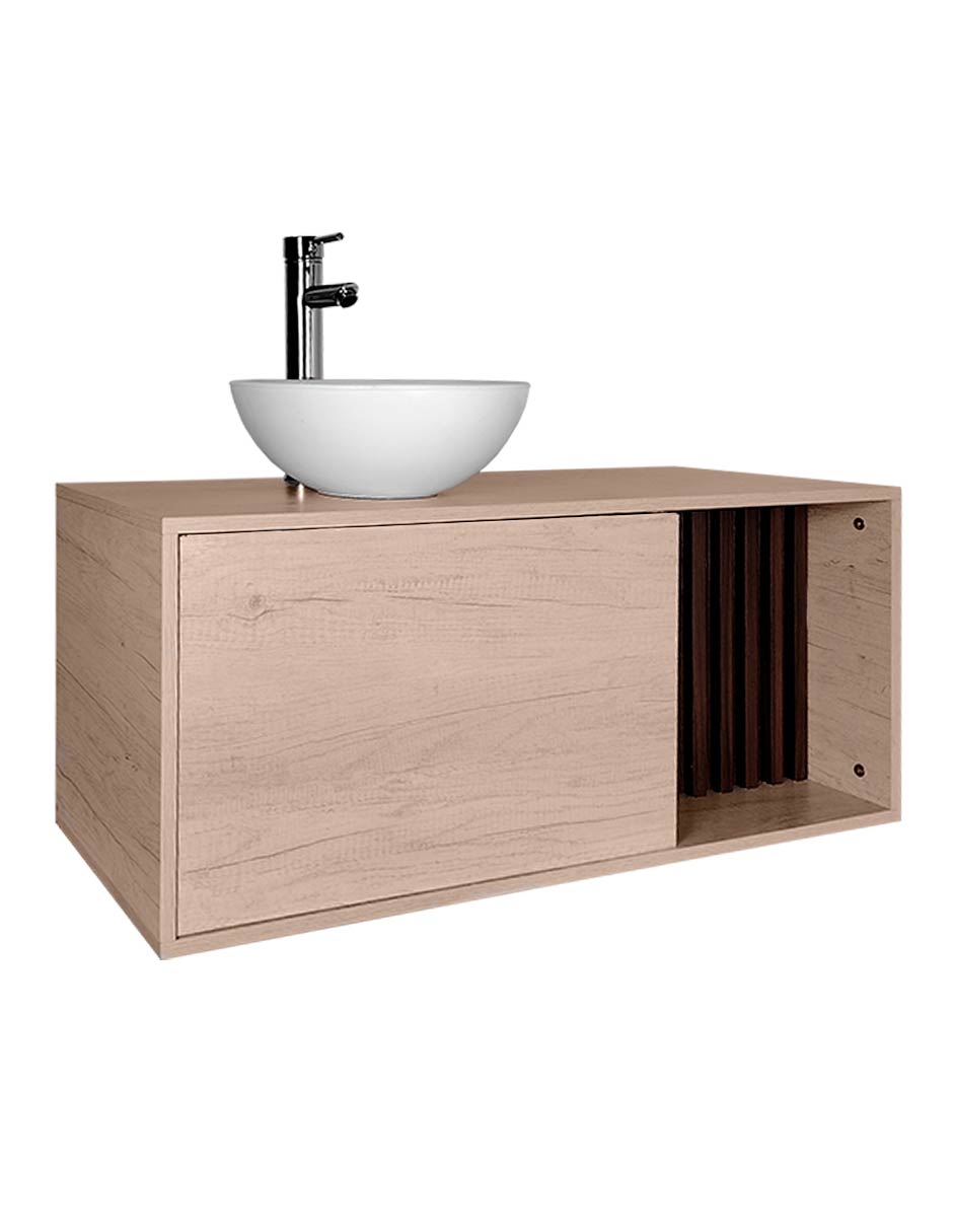 Foto 5 pulgar | Mueble Lavamanos Para Baño Gabinete Para Baño Con Ovalin Modelo Ares