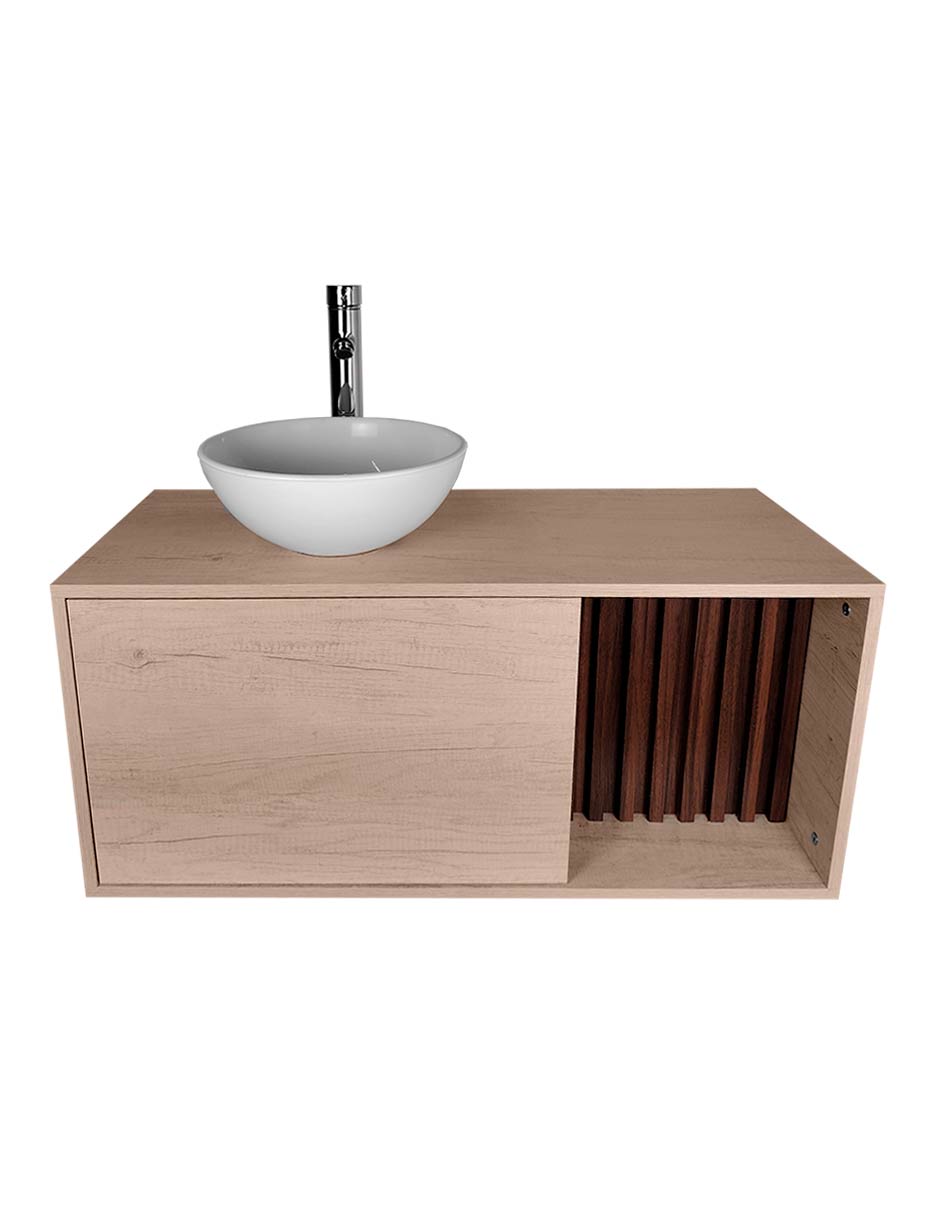 Foto 9 pulgar | Mueble Lavamanos Para Baño Gabinete Para Baño Con Ovalin Modelo Ares
