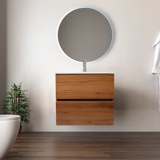 Foto 1 | Mueble Para Baño Mobi Damara Nogal Incluye Lavabo Y Llave Mezcladora