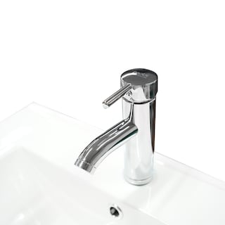 Foto 4 | Mueble Para Baño Mobi Damara Nogal Incluye Lavabo Y Llave Mezcladora