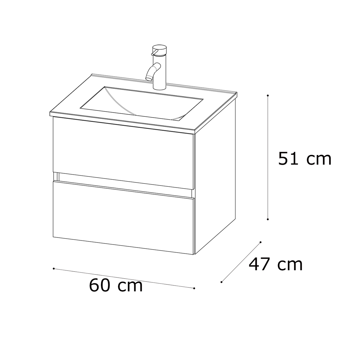 Foto 6 pulgar | Mueble Para Baño Mobi Damara Nogal  Incluye Lavabo Y Llave Mezcladora