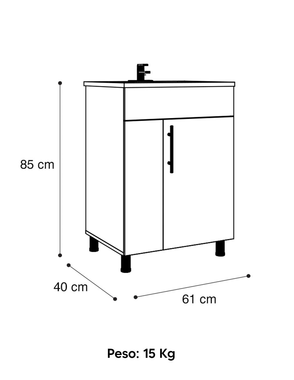 Foto 5 | Mueble Para Baño Mobi Jamaica Tabaco