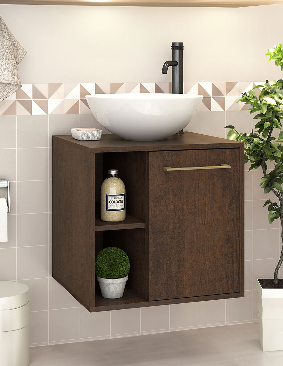 Mueble De Baño Mobi Mendoza Rústico