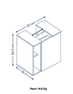 Foto 4 | Mueble para Baño Mobi Limay Rústico