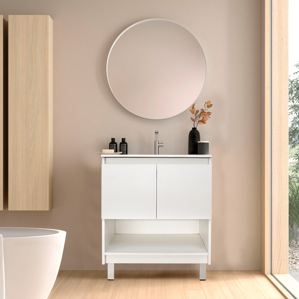 Foto 1 | Mueble para Baño con Lavabo de Cerámica Gravita