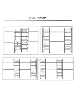 Foto 3 | Closet Verona 2 Cajoneras Premium Ajustable